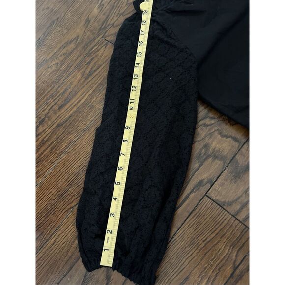 gap balloon lace Black Long sleeve tunic dress XS - Picture 13 of 13